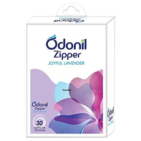 Odonil Zipper Bathroom Air Freshener - Joyful Lavender